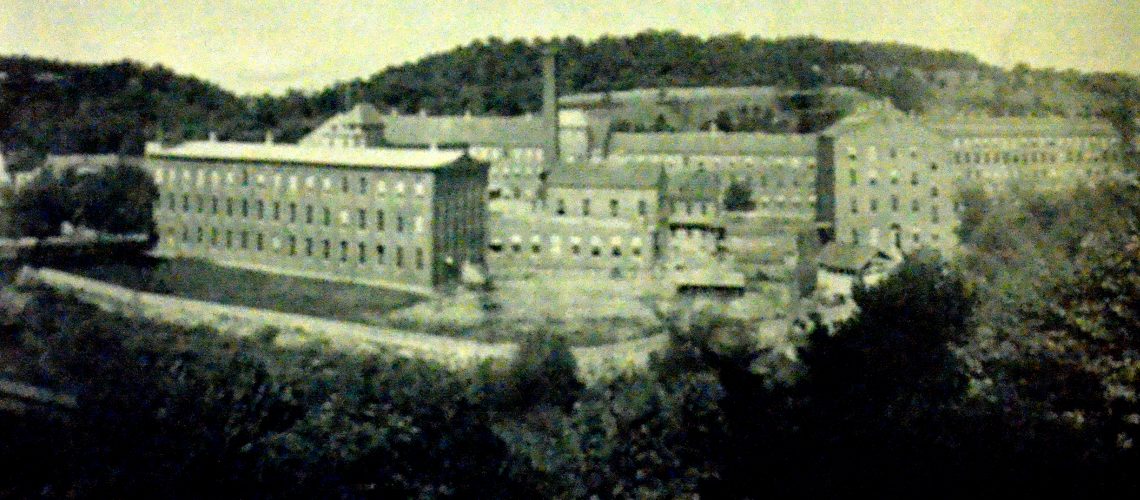 the RH Simone silk mill at 13th street and Bushkill creek, back in the day...